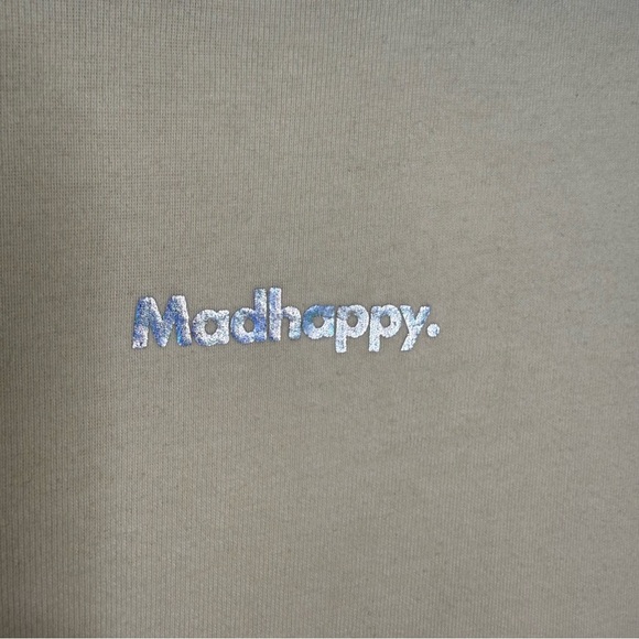 Madhappy - Holographic Logo Baby Tee - Cream - Medium NWOT - Picture 3 of 7